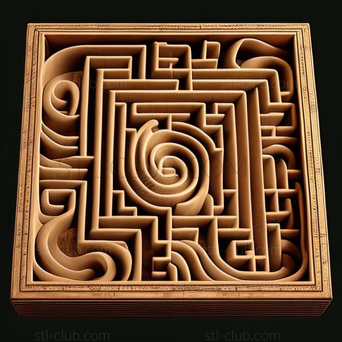 3D model st labyrinth (STL)